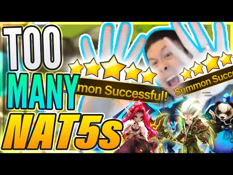 DOUBLE & TRIPLE NAT 5s In A Row?! - MOST NAT 5s EVER?! Huge Summon Session! - Summoners War
