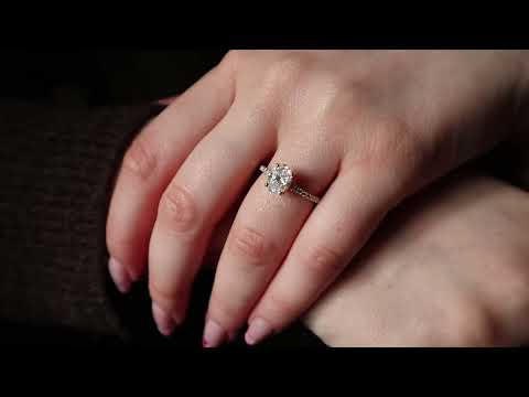 Lab-Grown Oval Diamond Engagement Ring | 1.21ct | Aesa | Ethica Diamonds