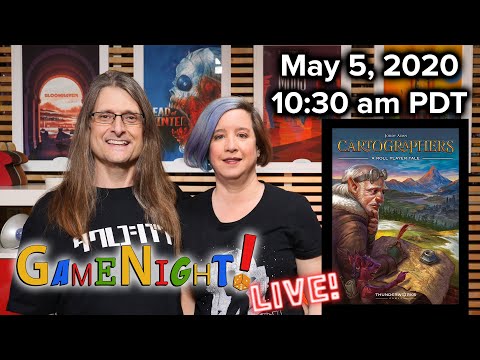 Cartographers: A Roll Player Tale! 2020 Kennerspiel des Jahres nominee - GameNight! LIVE! 5/5/2020