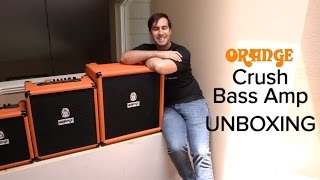 Video thumbnail for Orange Crush Bass Amps UNBOXING (Crush 25, 50, & 100) by Sean Pierce Johnson