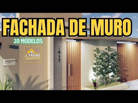 15 MODELOS DE FACHADAS DE MUROS PEQUENOS MODERNOS E BONITOS GARANTA SEU PROJETO CONOSCO.