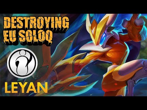Destroying EU SoloQ: Invictus Gaming Leyan - Kindred Jungle - KDA 20/4/10