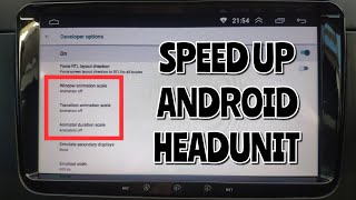 Speed up your Android Headunit