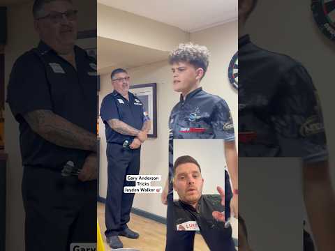 Gary Anderson Tricking the new generation of dart players 🎯 #darts #garyanderson