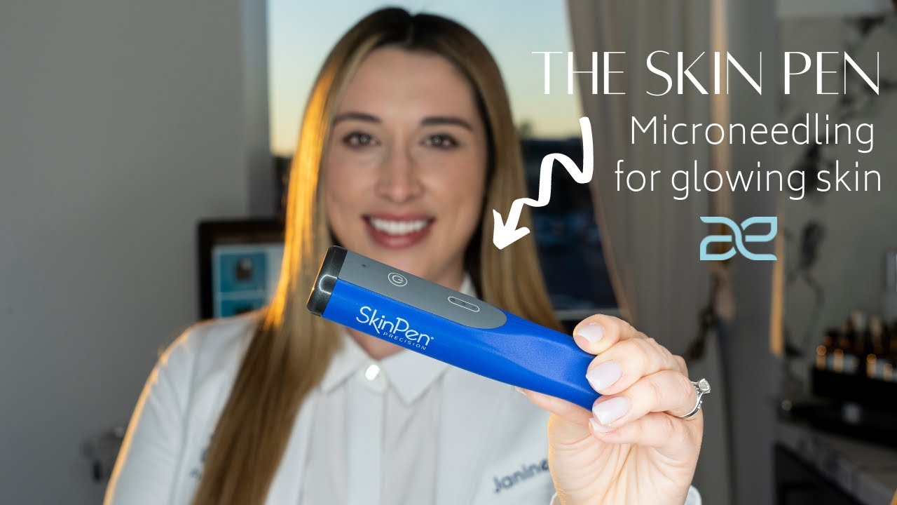 Video Thumbnail Of Janine Schaffer using the Skin Pen Microneedling treatment