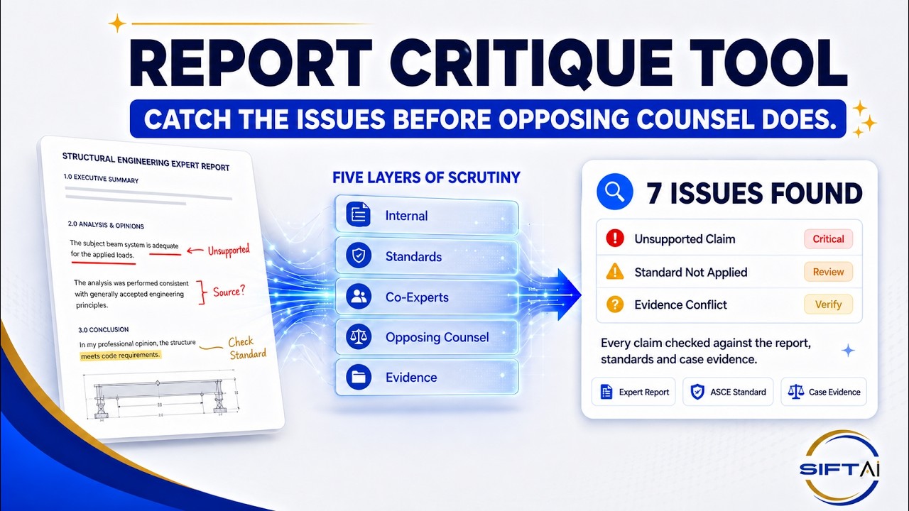 Report Critique Tool — SIFT AI