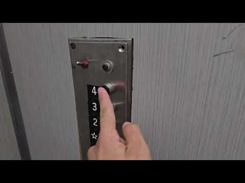 Modernized Antique 1914 Otis Overhead Drum Elevator at The Guntharp Apts Los Angeles, CA