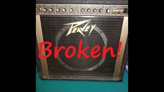 Video thumbnail for Peavey Triumph 60 Arrives at the shop.... worn, and STONE DEAD.  Let's fix it. by DeadKoby
