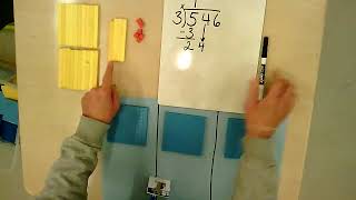 Long Division with base ten blocks