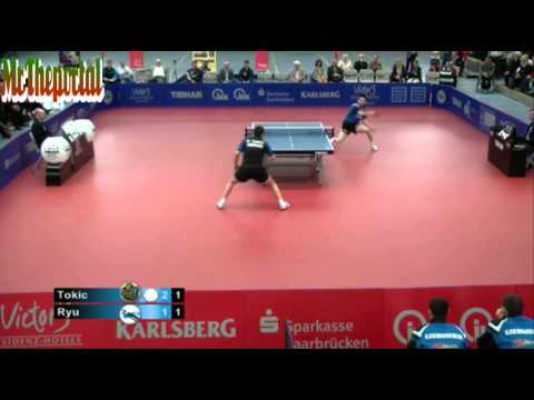 Table Tennis - Ryu Seung Min Vs Tokic - (German League 2013 Play Off)