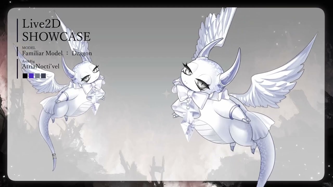 【Live2DShowcase】　色変え可能な小竜モデル　【Familiar Model】#live2d