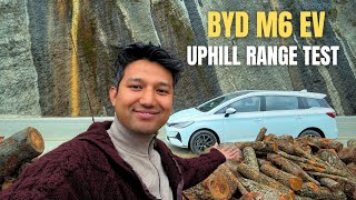 How good is this EV on Uphill? BYD M6 Range Test