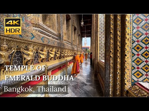 4K HDR| Templo do Buda Esmeralda (Wat Phra Kaew) | วัดพระแก้ว | Bangkok| Tailândia | Lugares imperdíveis!