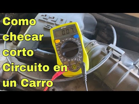 COMO CHECAR UN CORTO CIRCUITO EN MI CARRO / Como revisar un corto circuito del carro con multimetro