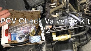 Chevy Cruze Intake manifold PCV valve fix kit V2 supplemental Installation