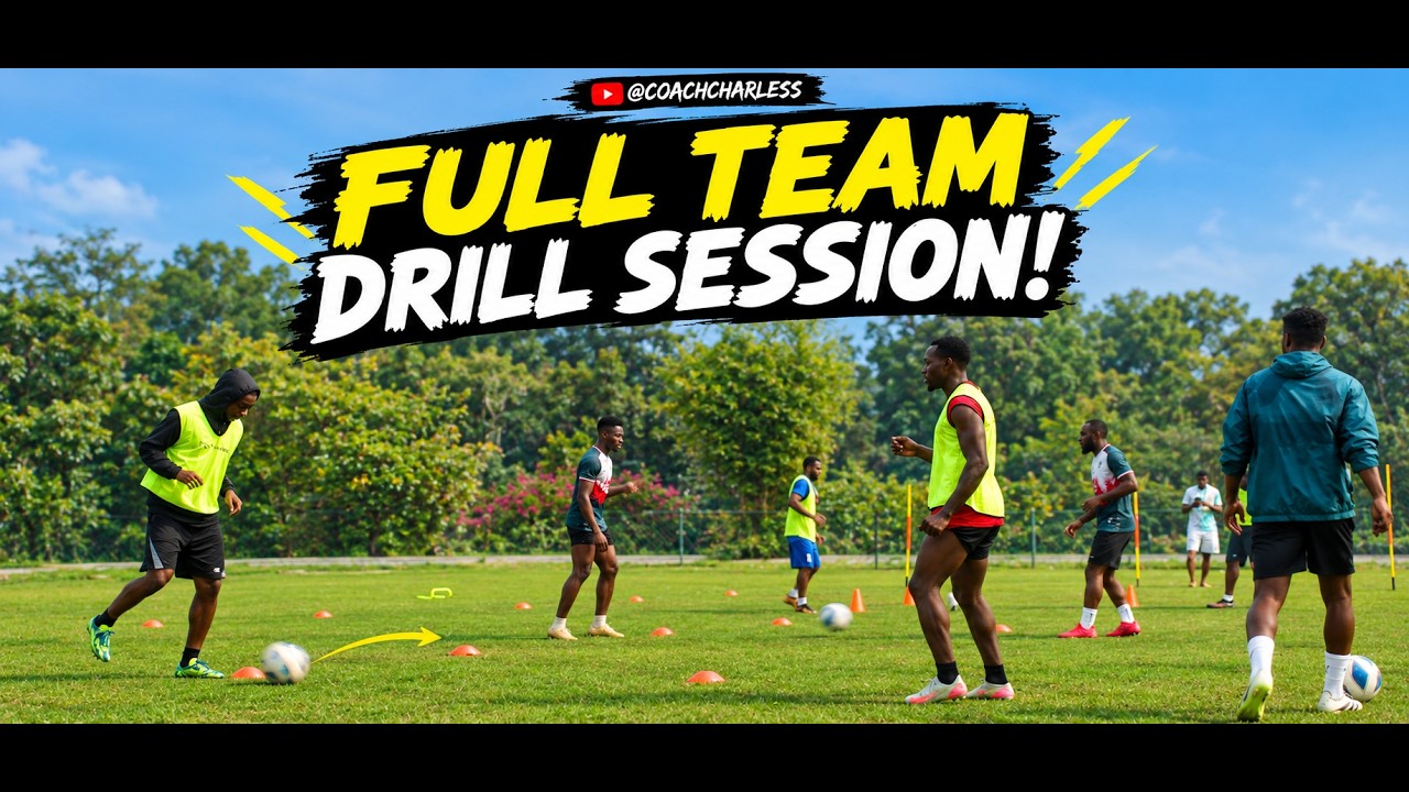 TEAM FuLL DRiLL TRAININg SEssION ! | Speed, Passing, Fitness & Teamwork 💪