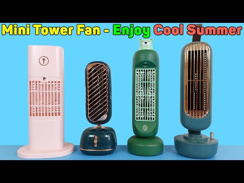 Mini Tower Fan - Humidifier Desktop Fan, Oscillating And Enjoy The Cool Summer | Unboxing & Review