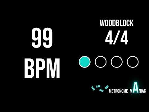 Metronome 99 BPM 4/4 - Woodblock