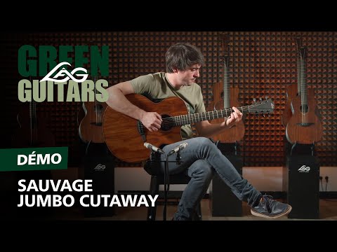 Acoustic-Electric Guitar Lag SAUVAGE-JCE + Bag