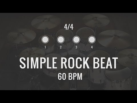 60 BPM - Simple Rock Drum Track