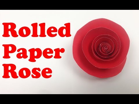 How to Make Rolled Paper Roses🌹 For Christmas Room Decoration - DIY Easy Rolled Paper Rose Tutorial Video