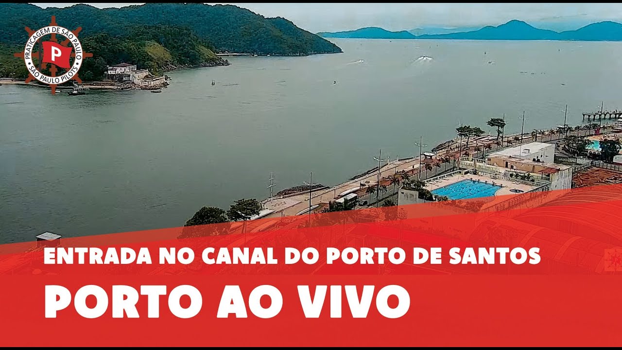 Live webcam view of Santos Port Channel Live Cam