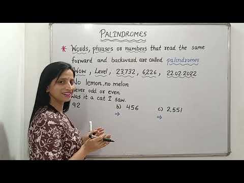 What are Palindromes?? How to make any number a palindromic number?