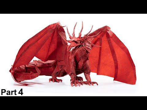 Origami Ancient Dragon (Satoshi Kamiya) part 4 Video