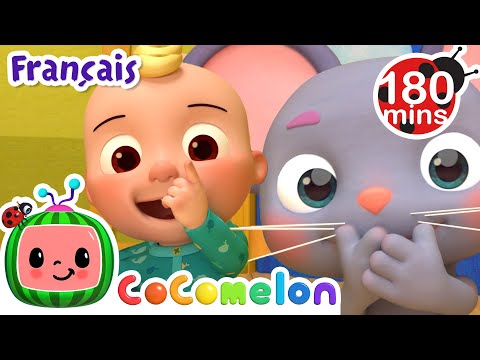 Tête épaules genoux pieds | Chansons pour Bébés | CoComelon Le coin des Animaux de JJ - Comptines