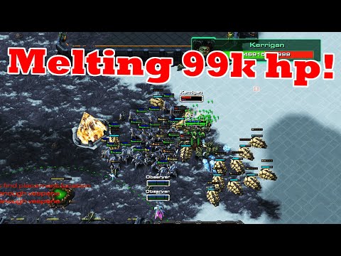 Kerrigan Survival/Pushing with reavers for the win!/Starcraft 2 arcade