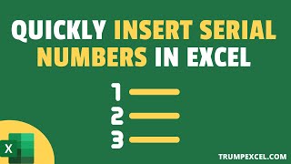 7 Quick & Easy Ways to Number Rows in Excel