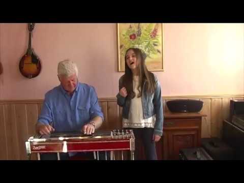 Blue - Emmelin (11) and grandpa Egil Skjelnes