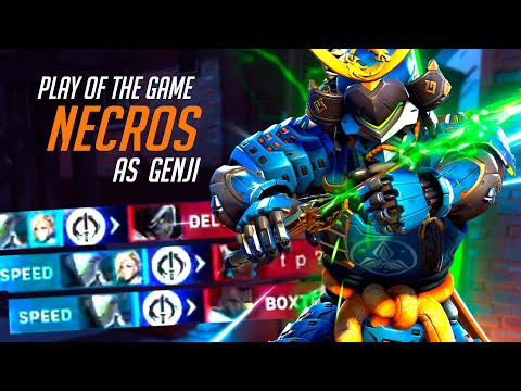 NECROS SHOWS WHY HE's #1 GENJI! POTG! [ OVERWATCH 2 SEASON 6 TOP 500 ]