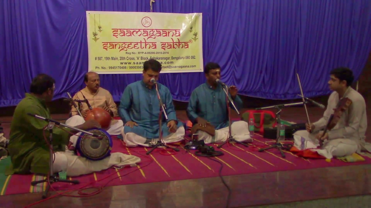 Carnatic Duet Vocal Concert by Bangalore Brothers & Team