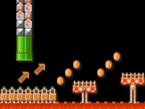 Red Cake Green Cake Fire Snake ~ by Rj ~ SUPER MARIO MAKER Raw GAMEPLAY
