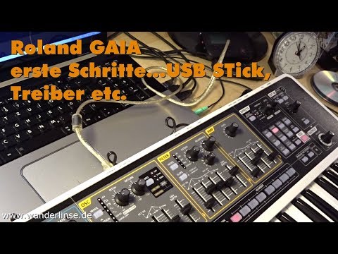 Synthesizer Roland GAIA erste Schritte (USB Stick vorbereiten, upgrade, Treiber, Sound Designer)
