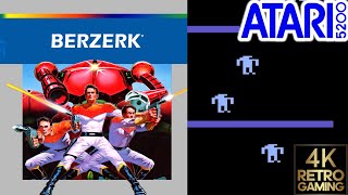 Berzerk Atari 5200 4k Gameplay