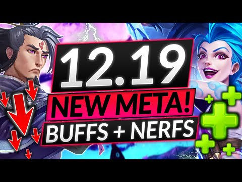 NEW PATCH 12.19 ADDS INSANE Champion BUFFS and NERFS - NEW META - LoL Update Guide