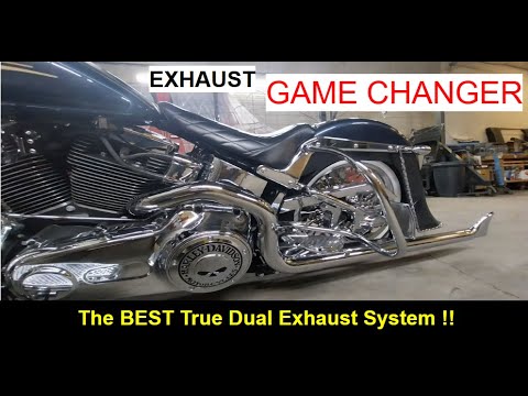 Sampson Dual Fishtail Exhaust Installation - Harley Davidson