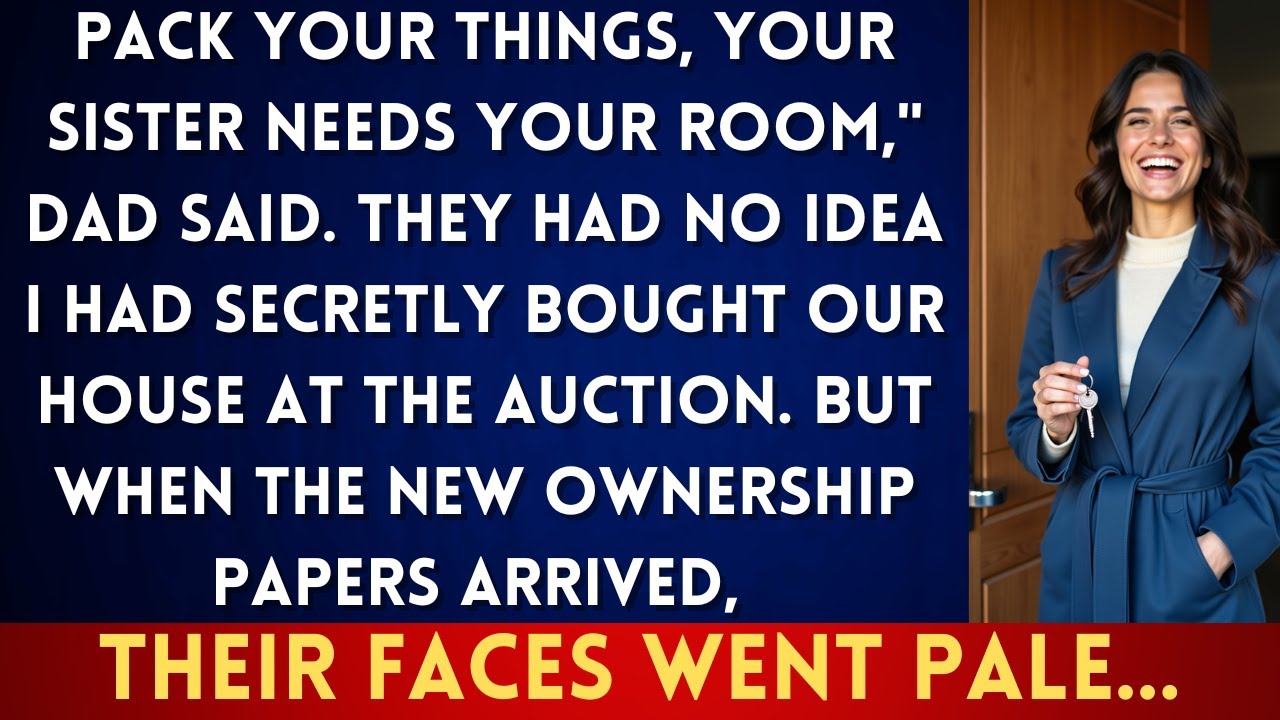 My Parents Gave My Room to My Sister—They Had No Idea I Owned the House...