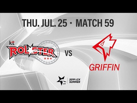 KT vs GRF | Match59 H/L 07.25 | 2019 LCK Summer