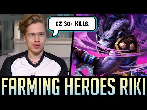 Topson New Record on his RIKI - 30+ KILLS Farming Heroes DOTA 2