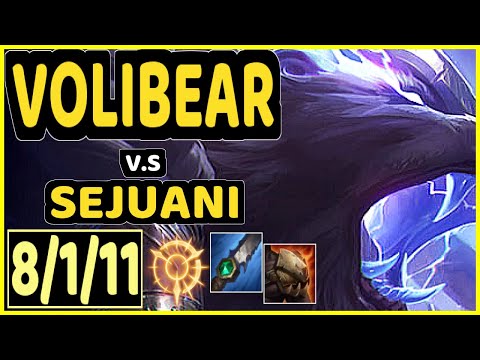 DJOKO (VOLIBEAR) vs SEJUANI - 8/1/11 KDA JUNGLE CHALLENGER GAMEPLAY - EUW