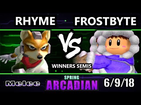 Spring Arcadian SSBM - Rhyme (Fox) Vs. Frostbyte (Ice Climbers) - Smash Melee Winners Semis