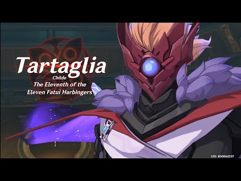 *Spoilers* Genshin Impact Childe/Tartaglia transformation scene (JP dub)