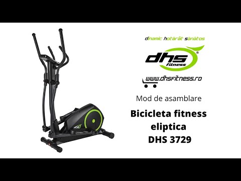 Bicicleta Fitness Eliptica Dhs 3729 - Negru-Verde