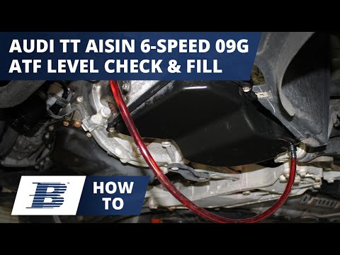 How To Check and Fill Audi TT Transmission Fluid aka Audi TT ATF Level Aisin 6 Speed 09G