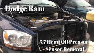 Dodge ram 5.7 hemi oil pressure sensor removal