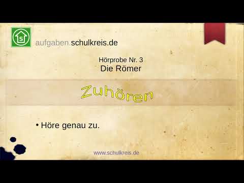 Vorlesetext / Hörprobe Nr. 3: Die Römer