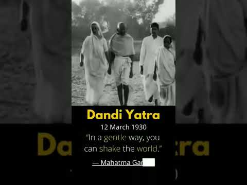 Dandi Yatra 12 March 1930 #dandiyatra #dandiyatradivas #dandiyatra?? #youtube #shorts